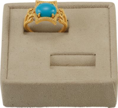 Square Double Ring Magnetic Insert Suede Display