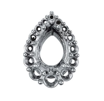 Graduated Pear Shape Cluster Pendant Mounting