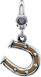 Enamel Horse Shoe Charm