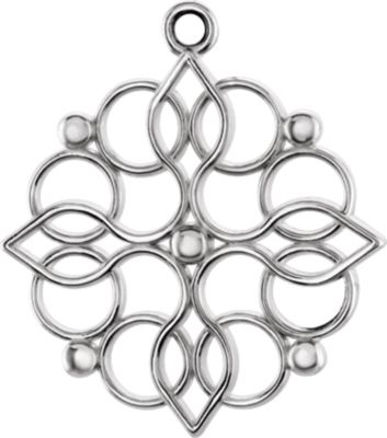 Decorative Dangle Component with Jump Ring