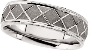 7mm Plat Comfort Fit Design Band