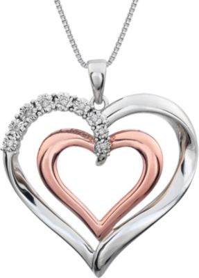 .06 ct tw Diamond Heart 18