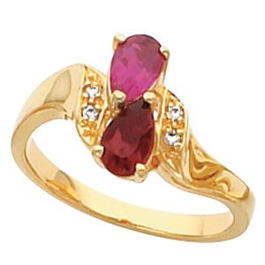 Ring Mounting for Pear Shape Gemstone