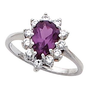 Ring Mounting for Pear Shape Gemstone