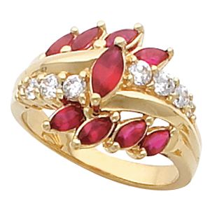 Ring Mounting for Marquise Gemstones