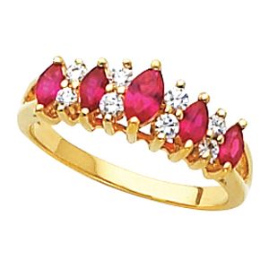 Fancy Anniversary Ring Mounting