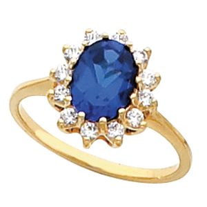 Ring Mounting for Oval Gemstone 