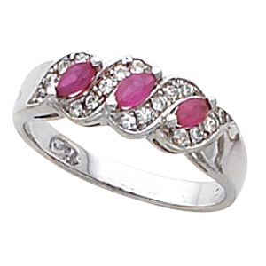 Ring Mounting for Marquise Gemstones