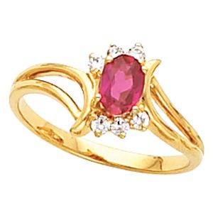 Ring Mounting for Oval Gemstone 