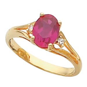 Ring Mounting for Oval Gemstone 