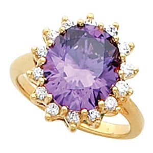 Ring Mounting for Oval Gemstone 
