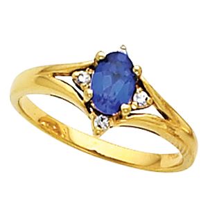 Ring Mounting for Oval Gemstone 