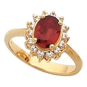 Ring Mounting for Oval Gemstone 