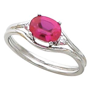 Ring Mounting for Oval Gemstone 