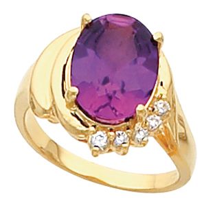 Ring Mounting for Oval Gemstone 