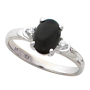 Cabochon or Faceted Oval Ring