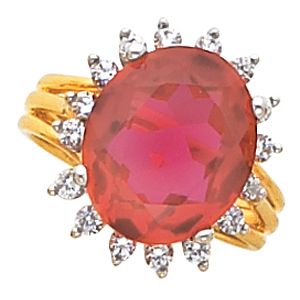 Ring Mounting for Oval Gemstone 