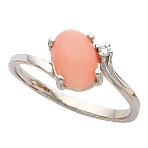Ring Mounting for Oval Cabochon Gemstone 