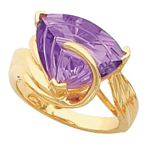 Fantasy-Cut Trillion Ring Mounting
