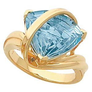 Fantasy-Cut Trillion Ring Mounting