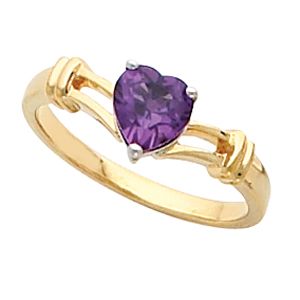 Ring Mounting for Heart-Shape Gemstone