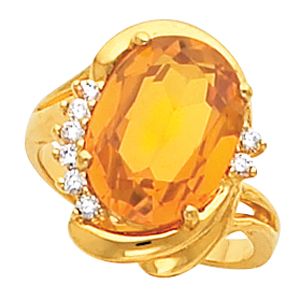 Ring Mounting for Oval Gemstone 