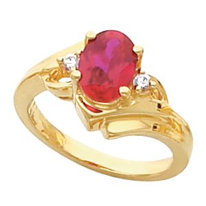 Ring Mounting for Oval Gemstone 