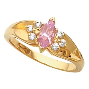 Ring Mounting for Marquise Gemstone