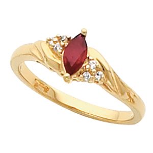 Ring Mounting for Marquise Gemstone