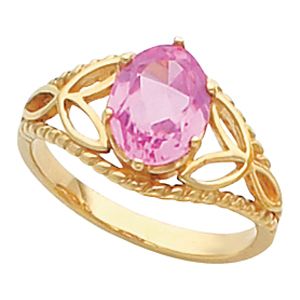 Ring Mounting for Oval Gemstone Solitaire