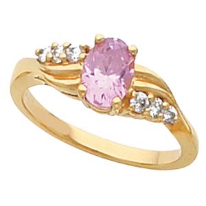 Ring Mounting for Oval Gemstone