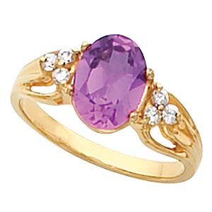 Ring Mounting for Oval Gemstone 