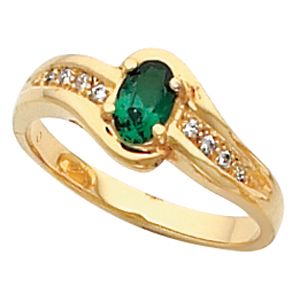 Ring Mounting for Oval Gemstone 