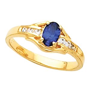 Ring Mounting for Oval Gemstone 