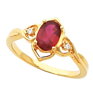 Ring Mounting for Oval Gemstone 
