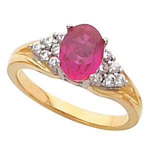 Ring Mounting for Oval Gemstone 