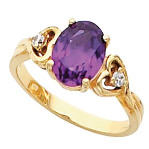 Ring Mounting for Oval Gemstone 