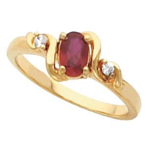 Ring Mounting for Oval Gemstone 