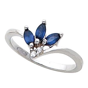 Ring Mounting for Marquise Gemstones