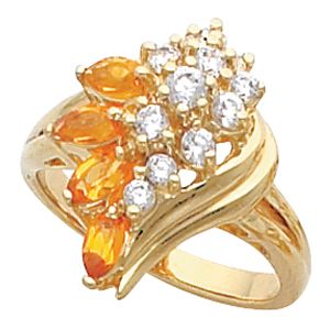 Ring Mounting for Marquise Gemstones