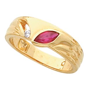 Ring Mounting for Marquise Gemstone