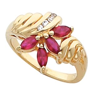Ring Mounting for Marquise Gemstones