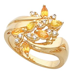 Ring Mounting for Marquise Gemstones