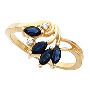 Ring Mounting for Marquise Gemstones