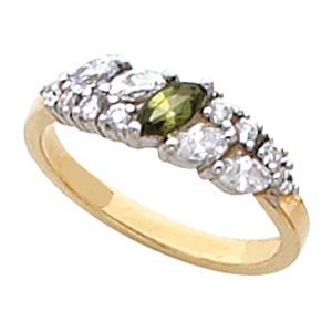Ring Mounting for Marquise Gemstones