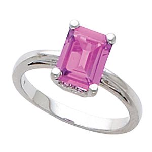 Scroll Setting&reg; Design Ring Mounting for Emerald Shape Gemstone Solitaire