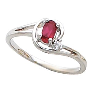 Ring Mounting for Oval Gemstone 