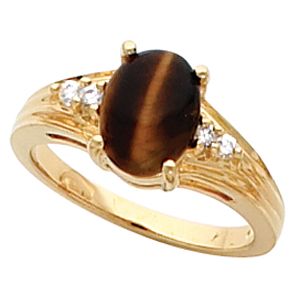Ring Mounting for Oval Cabochon Gemstone 