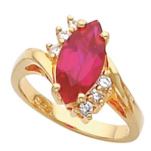 Ring Mounting for Marquise Gemstone