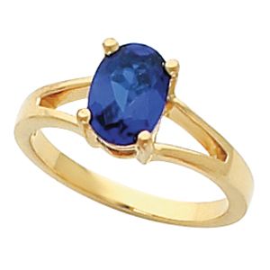 Ring Mounting for Oval Gemstone Solitaire